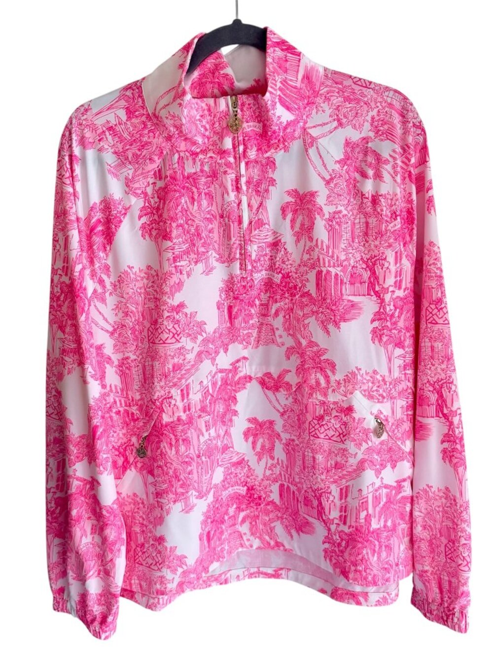 Lilly Pulitzer Size Large Tulia Performance Jacket Resort Anniversary Toile NWT